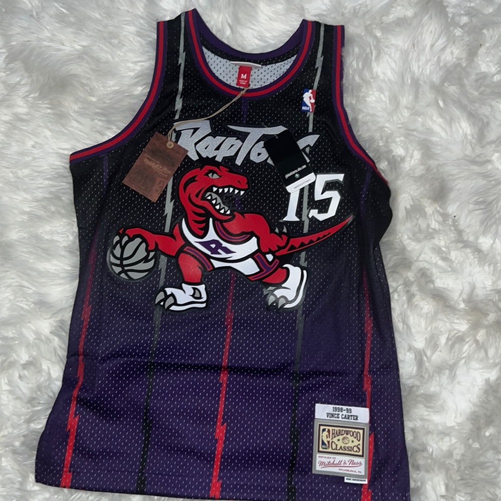 New Toronto Raptors Hardwood Classics Vince Carter Jersey